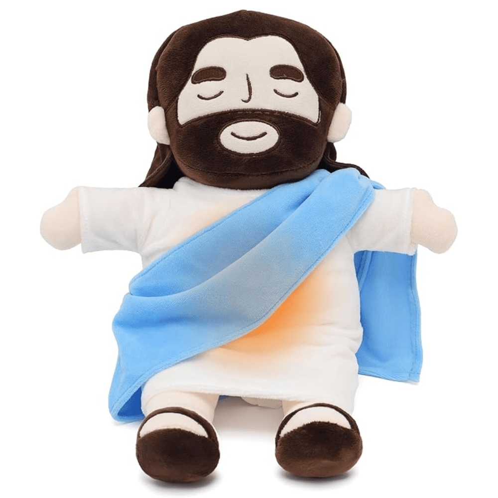 Peluche de Jesús con banda drapeada