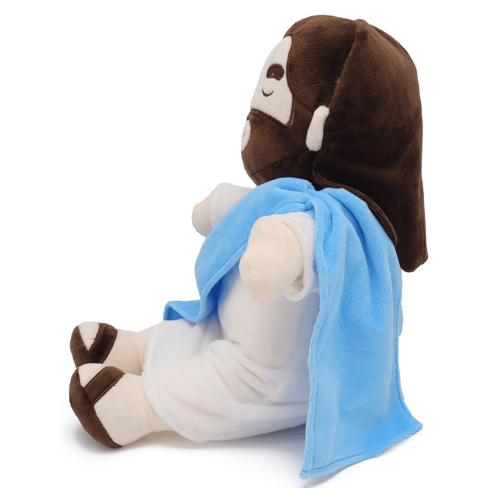 Peluche de Jesús con banda drapeada