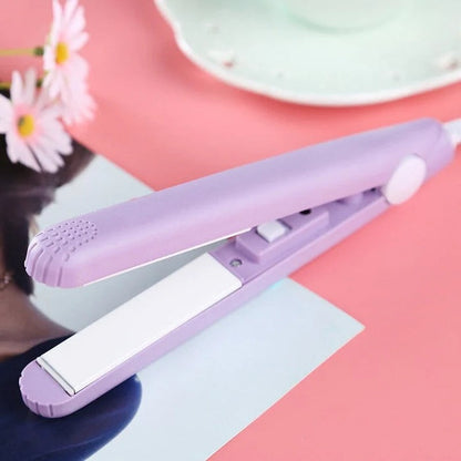 Plancha y rizador de cabello de doble uso