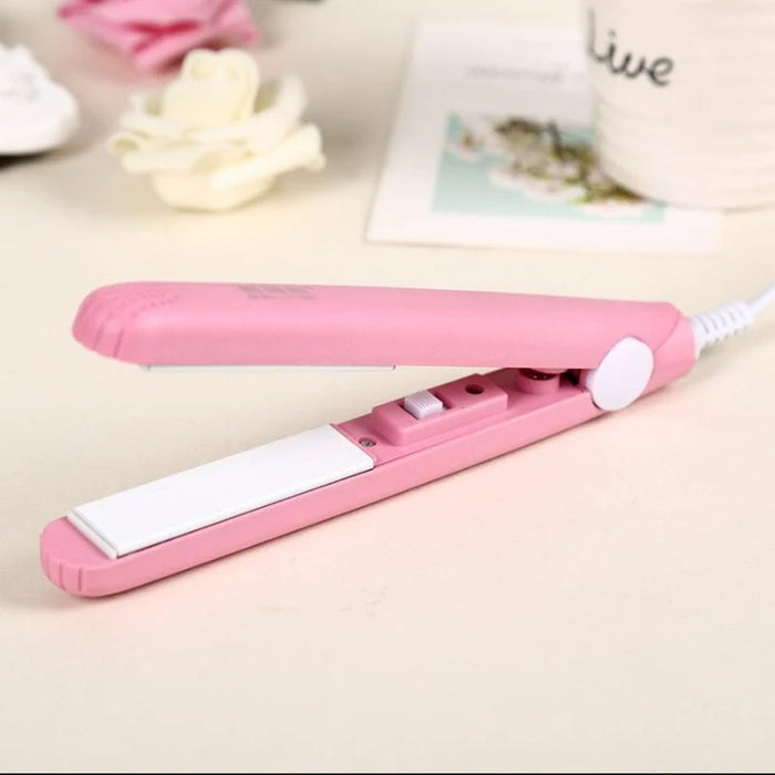 Plancha y rizador de cabello de doble uso