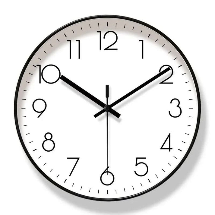 Reloj de pared circular con esfera numérica
