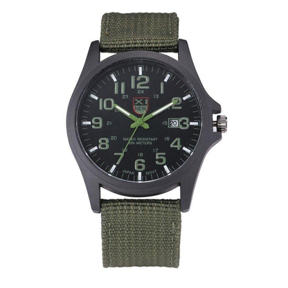 Reloj de pulsera analógico con ventana de fecha