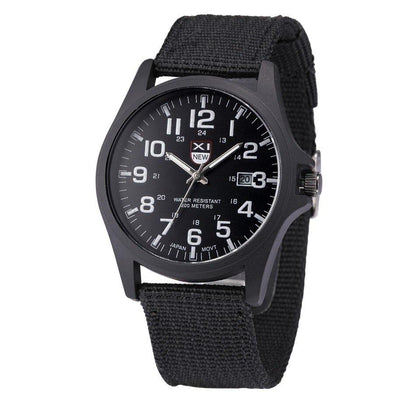 Reloj de pulsera analógico con ventana de fecha