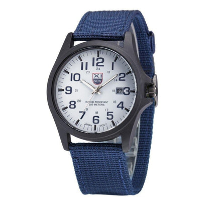 Reloj de pulsera analógico con ventana de fecha