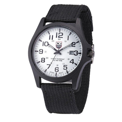 Reloj de pulsera analógico con ventana de fecha