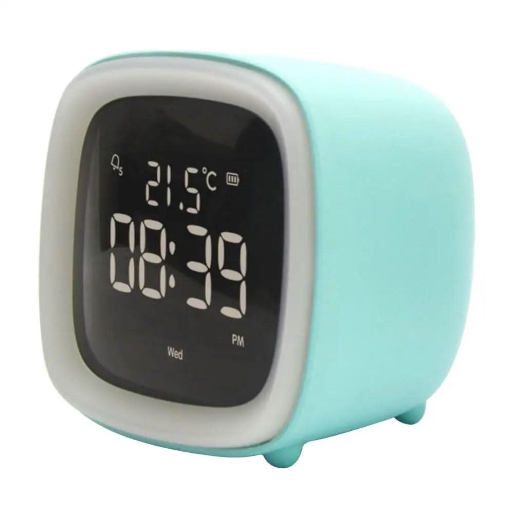 Reloj despertador digital y luz nocturna