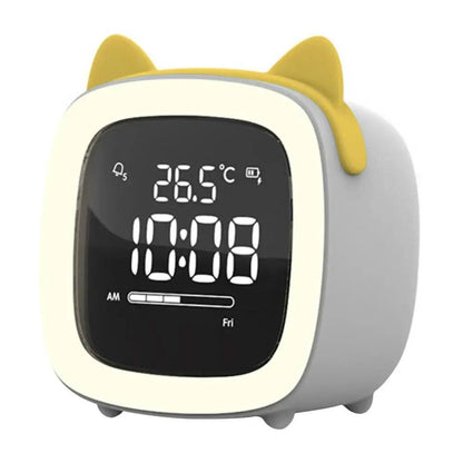 Reloj despertador digital y luz nocturna