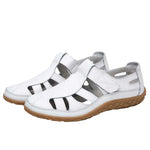 Sandalias para mujer con puntera cerrada y paneles recortados