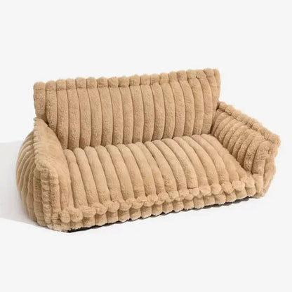 Sofá para perros con patrón acolchado