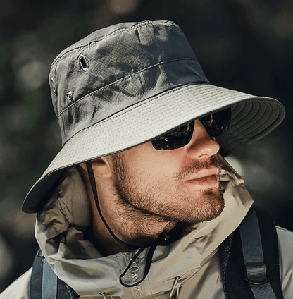 Sombrero de sol para hombre con cordón para la barbilla