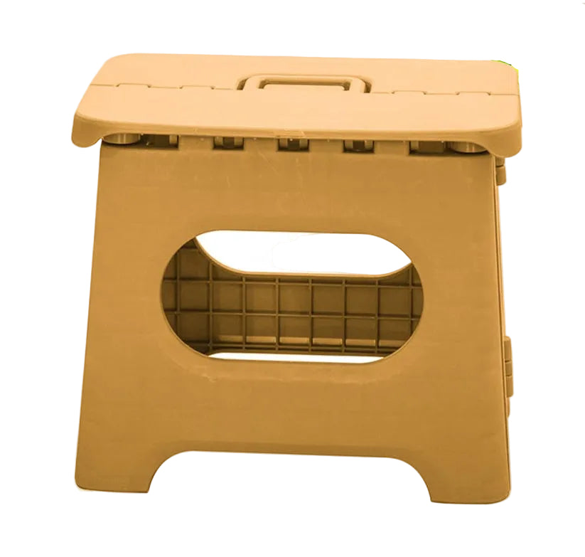 Taburete plegable con mecanismo colapsable