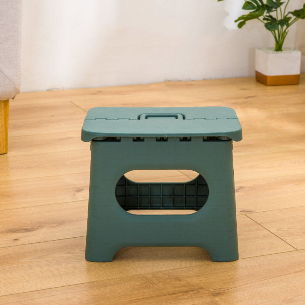 Taburete plegable con mecanismo colapsable
