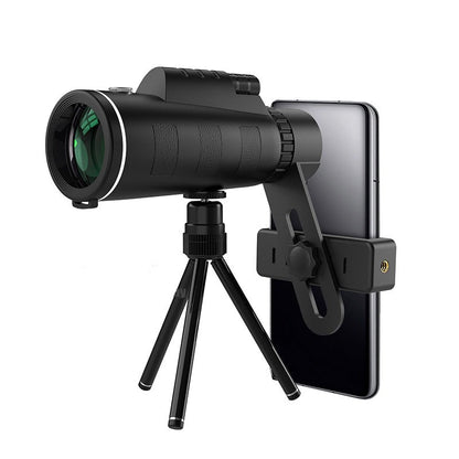 Telescopio monocular portátil con adaptador para smartphone