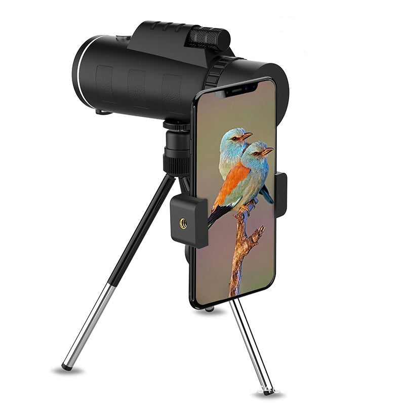 Telescopio monocular portátil con adaptador para smartphone