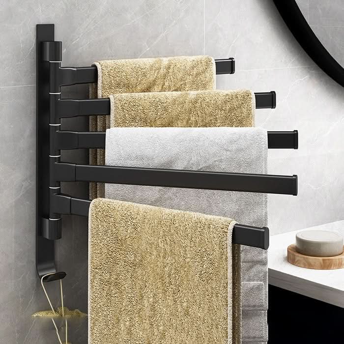 Toallero de pared de cinco brazos