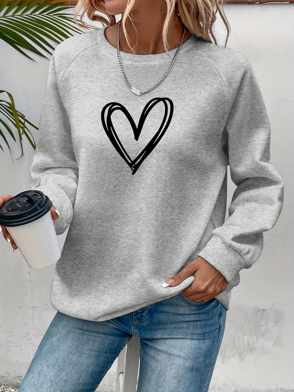 Sudadera de Mujer - Cuello Redondo y Corte Relajado