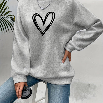 Sudadera de Mujer - Cuello Redondo y Corte Relajado