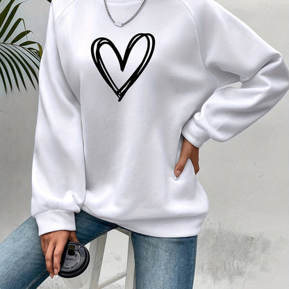 Sudadera de Mujer - Cuello Redondo y Corte Relajado