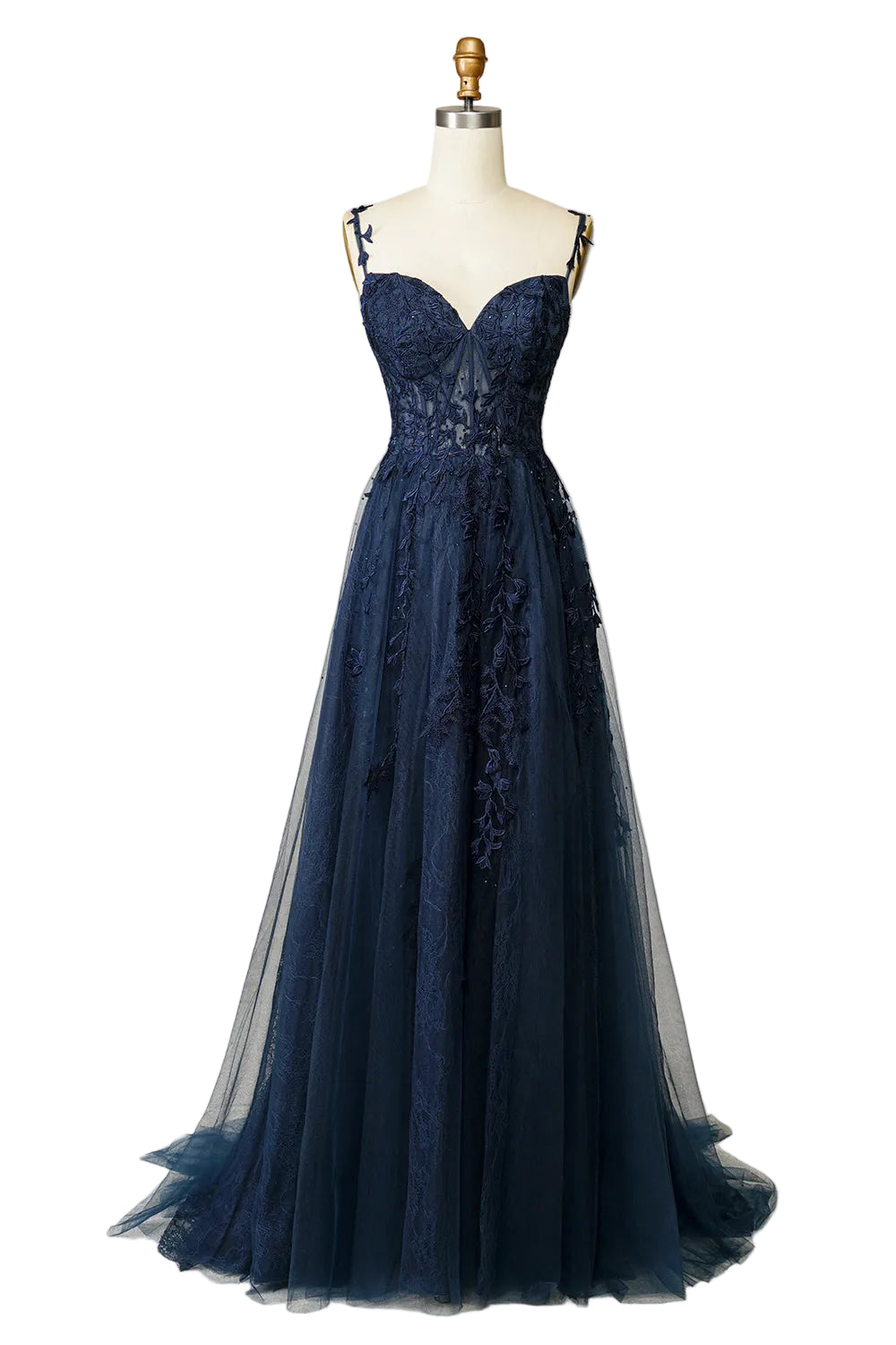 Vestido largo de corte A para mujer con abertura en la pierna