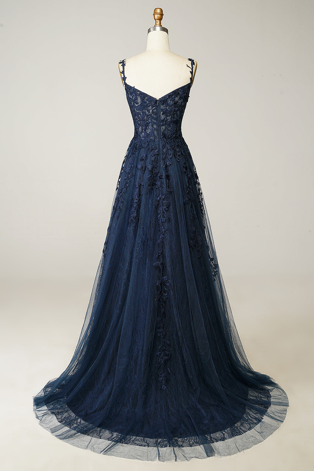 Vestido largo de corte A para mujer con abertura en la pierna