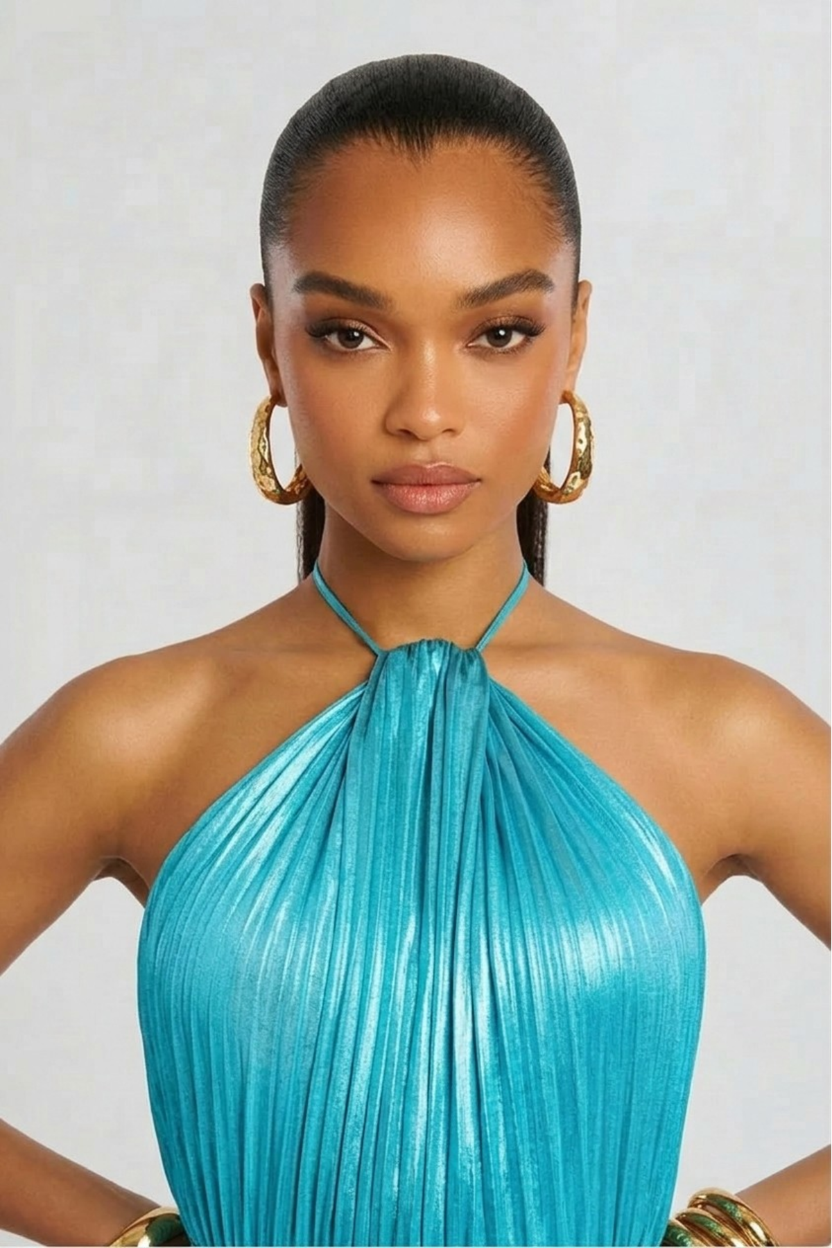 Vestido Largo de Mujer para Invitada de Boda con Cuello Halter | Maxi