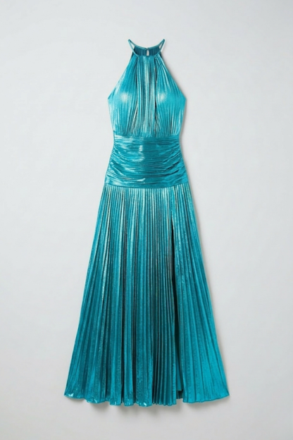 Vestido Largo de Mujer para Invitada de Boda con Cuello Halter | Maxi