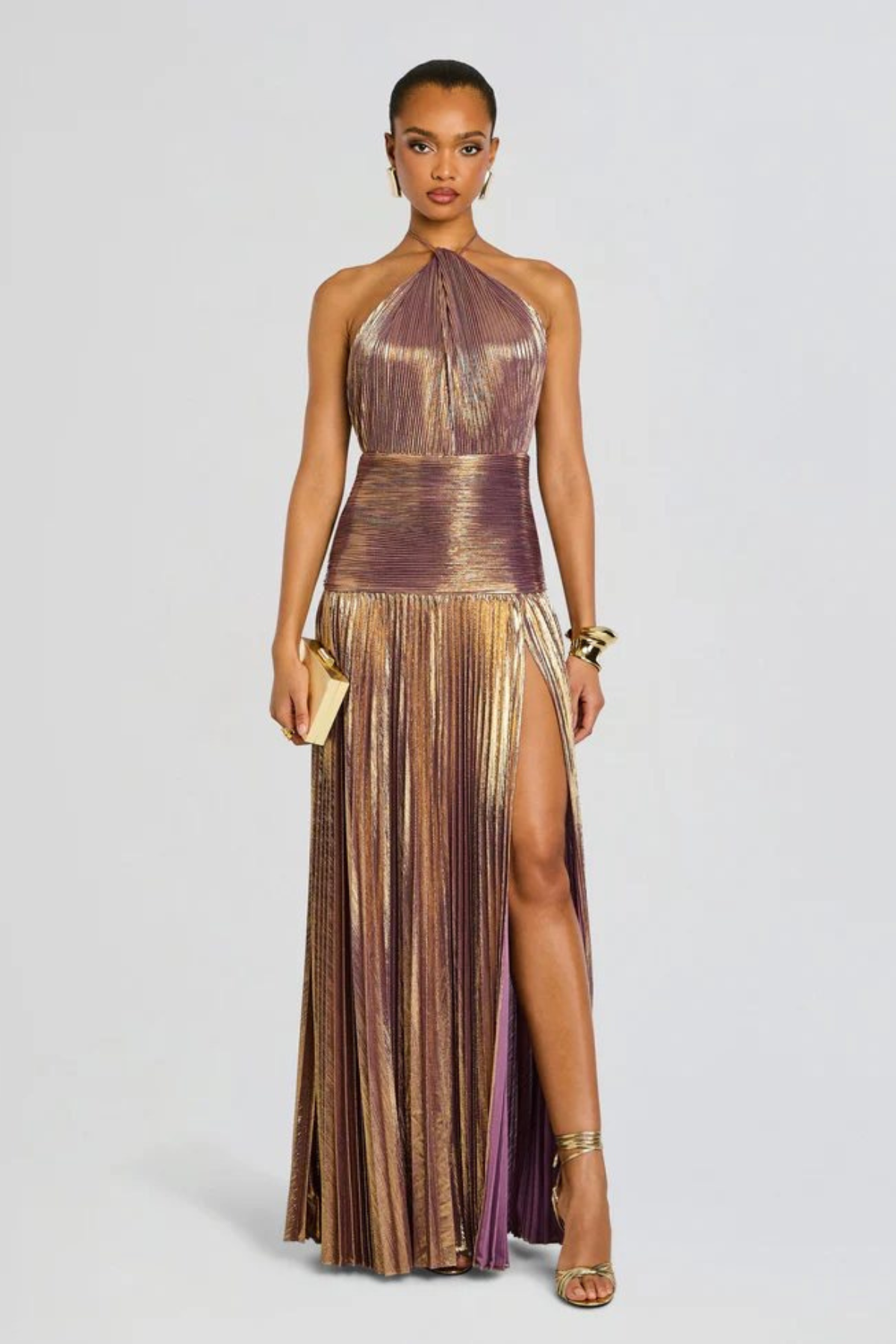 Vestido Largo de Mujer para Invitada de Boda con Cuello Halter | Maxi