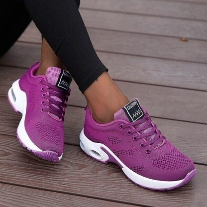 Zapatillas bajas para mujer con parte superior de malla