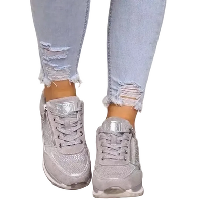 Zapatillas de mujer de corte bajo con sistema de doble cierre