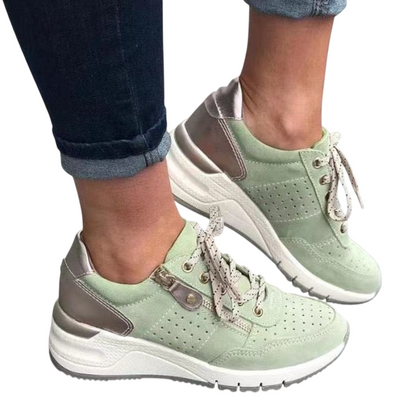 Zapatillas de plataforma para mujer con sistema de doble cierre