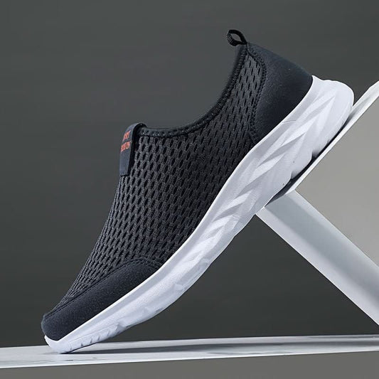 Zapatillas sin cordones de malla para hombre