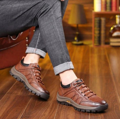 Zapato bajo para hombre con cordones de cuerda trenzada