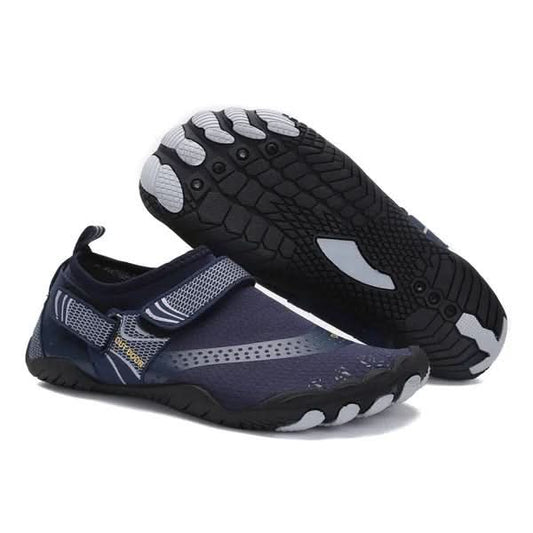 Zapatos acuáticos descalzos unisex con parte superior de malla