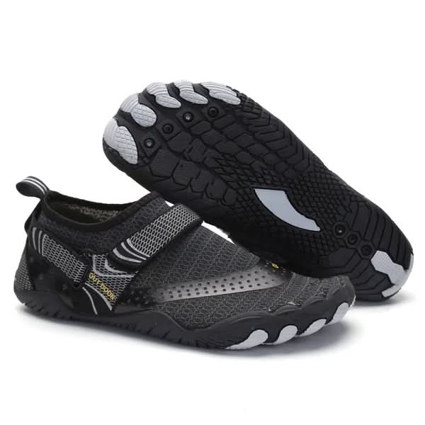 Zapatos acuáticos descalzos unisex con parte superior de malla