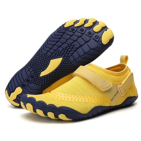 Zapatos acuáticos descalzos unisex con parte superior de malla