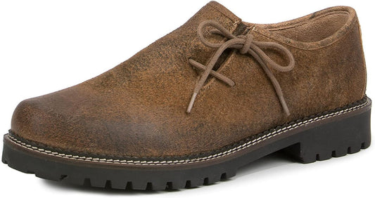 Zapatos de cordones para hombre con puntera redonda