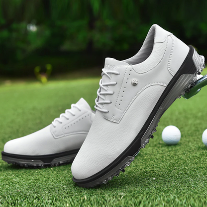 Zapatos de golf para hombre de corte bajo con suela con tacos