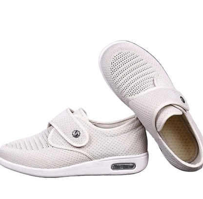 Zapatos de malla para mujer con tira de cierre autoadherente