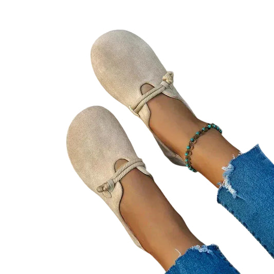 Zapatos sin cordones para mujer con cuerda retorcida
