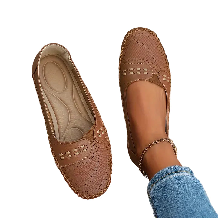 Zapatos sin cordones para mujer con parte superior texturizada