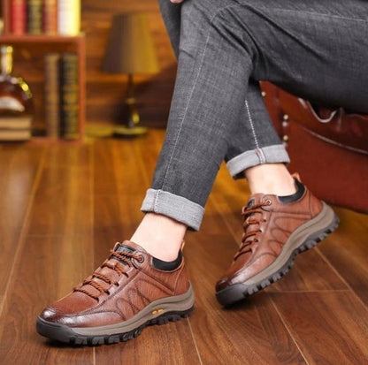 Zapatos texturizados con cordones para hombre