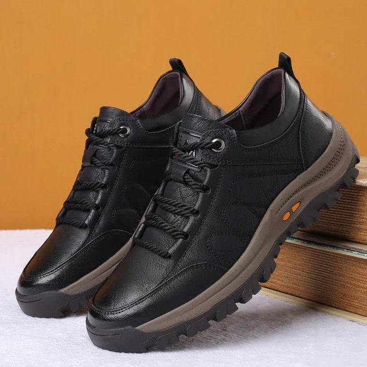 Zapatos texturizados con cordones para hombre