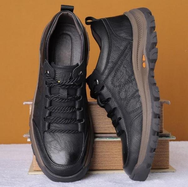 Zapatos texturizados con cordones para hombre