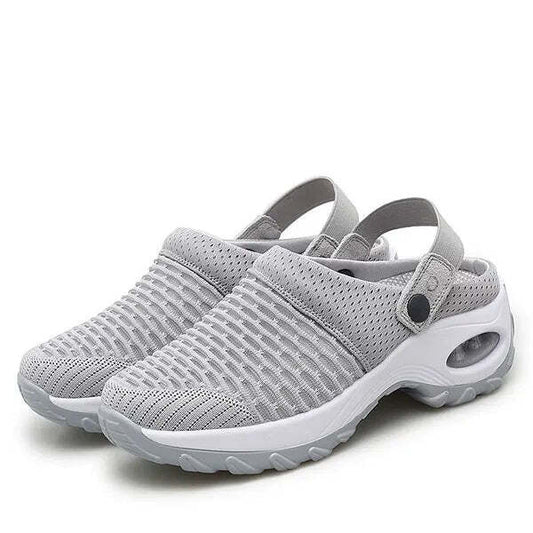 Zuecos de plataforma sin cordones para mujer